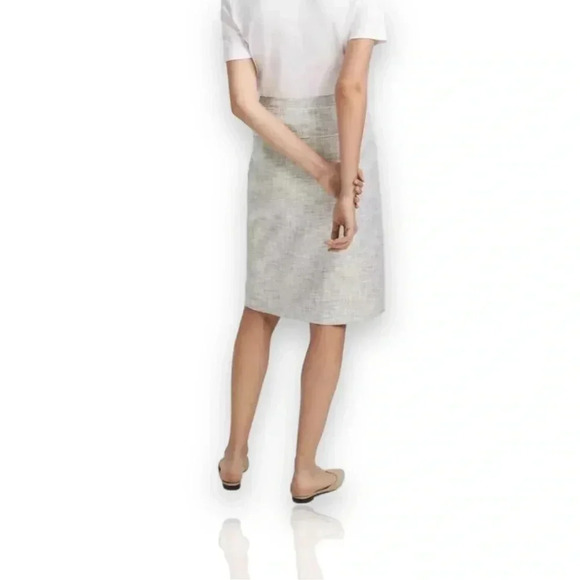 Club Monaco 00 Midi Twill Skirt - Picture 3 of 10